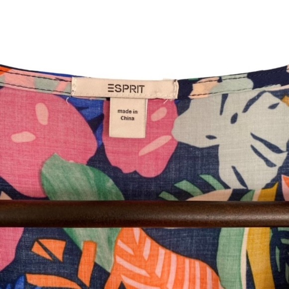 Esprit Tropical Multi-Colored Dress - Large - Picture 2 of 6